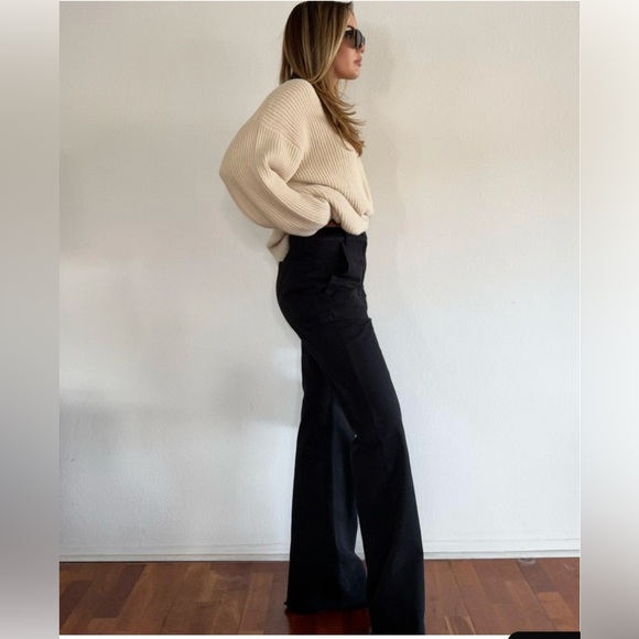 NWOT, Pistola Sasha Carpenter High Rise Relaxed Flare - Fade To Black, Sz 29 - Picture 4 of 16